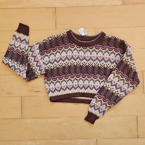 Aeropostale Patterned Knit Sweater